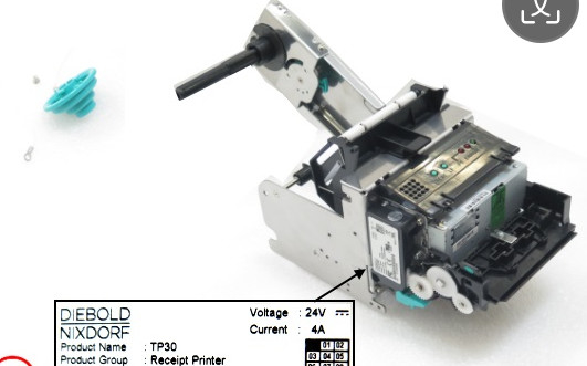 01750302835 1750302835 Diebold Nixdorf DN200 TP30 ricevuta Stampa macchina bancomat Diebold Nixdorf DN Parti